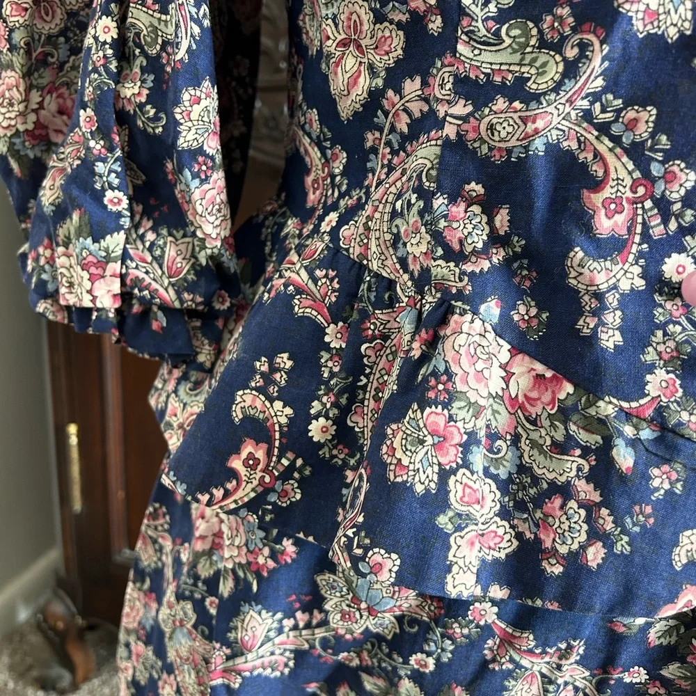 Vintage Go Vicky Paisley Matching Set - Skirt & Blouse - Picture 3 of 6